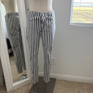 Hudson Jeans Monochrome Striped Pants